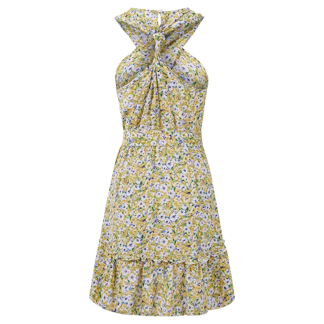 Dahlia Halter Floral Dress