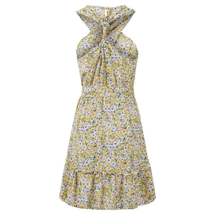 Dahlia Halter Floral Dress