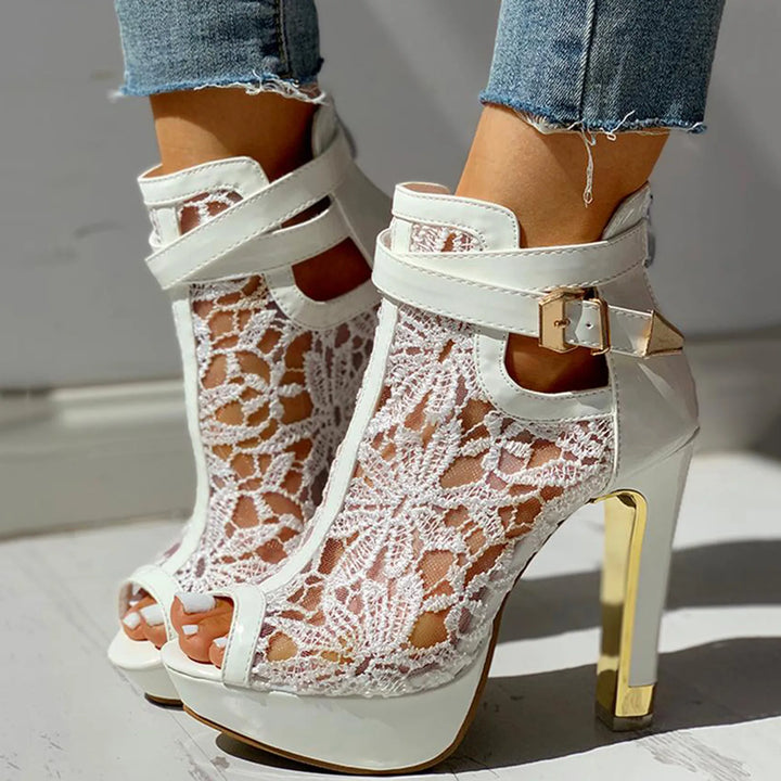 Amara Lace Heels