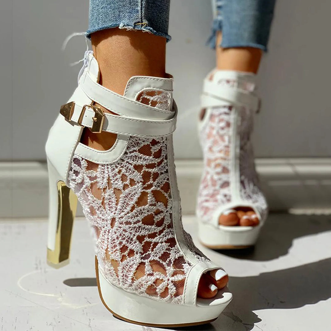 Amara Lace Heels