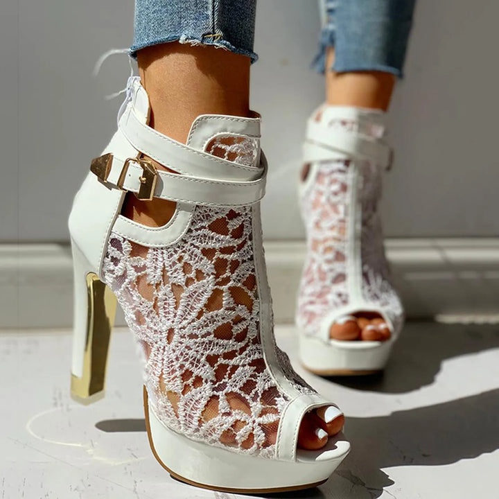 Amara Lace Heels